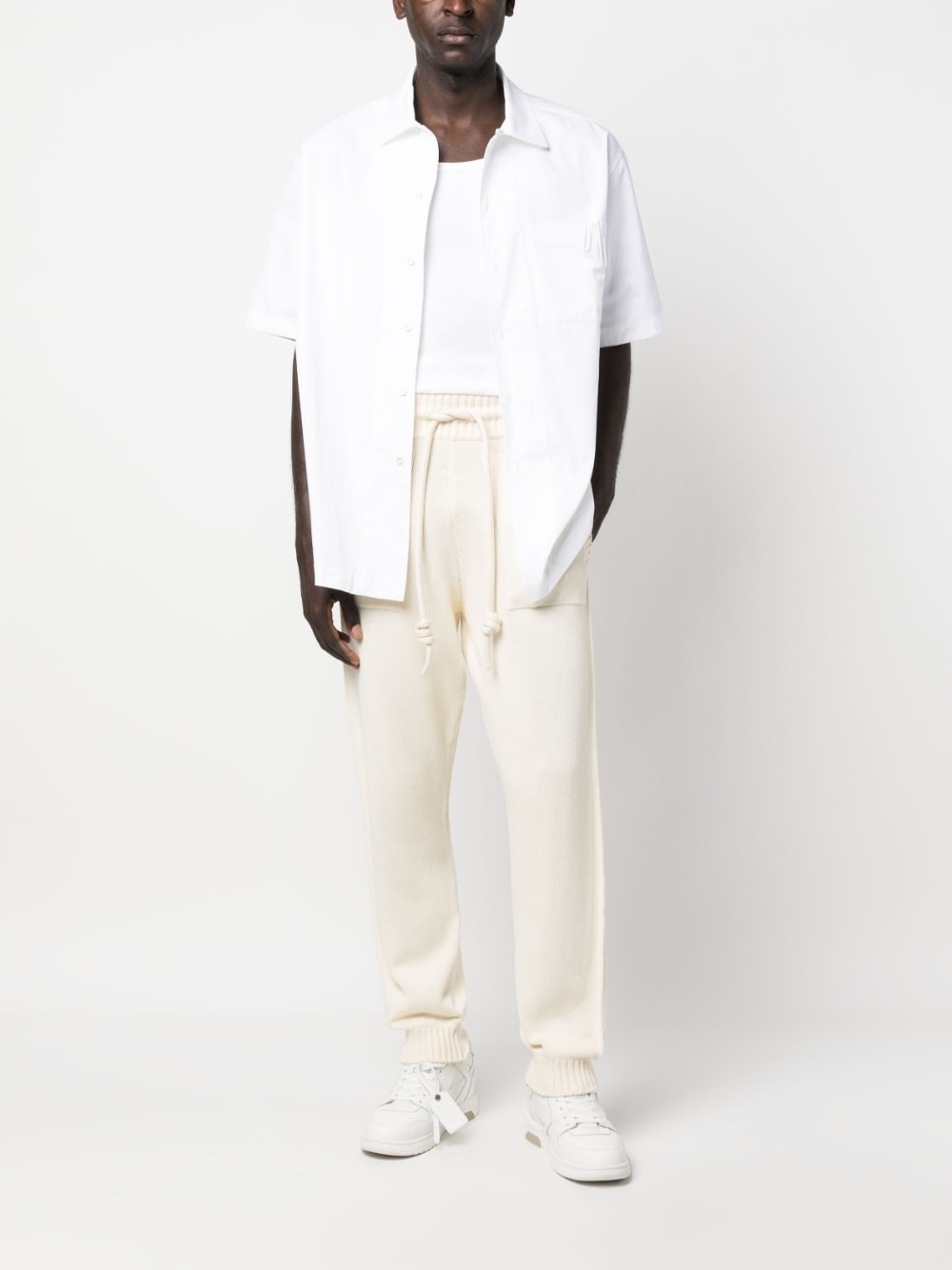 Off White Men's Diag-Stripe Knitted Track Pants