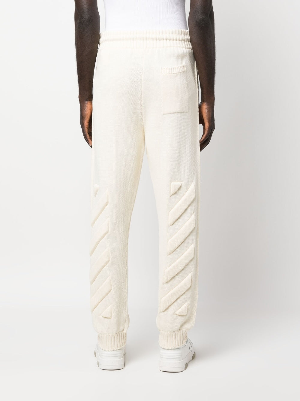 Off White Men's Diag-Stripe Knitted Track Pants