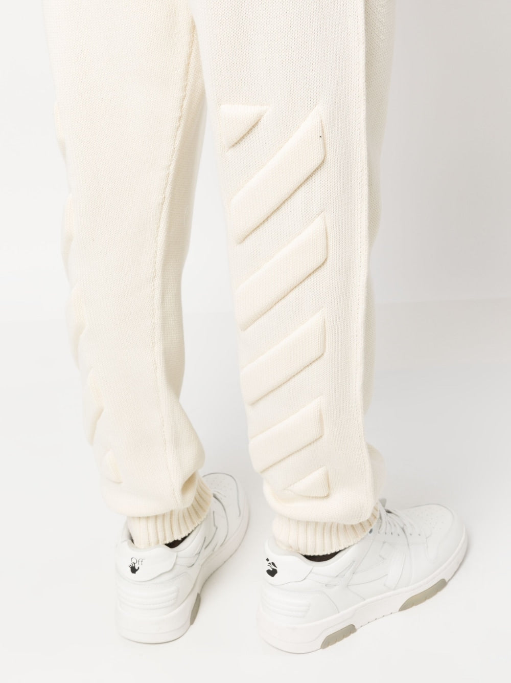 Off White Men's Diag-Stripe Knitted Track Pants