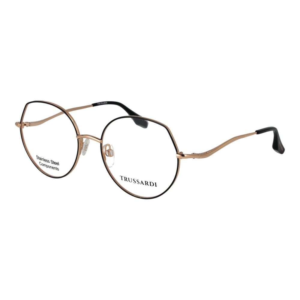 Trussardi Black Stainless Steel Glasses Women's (Frames)