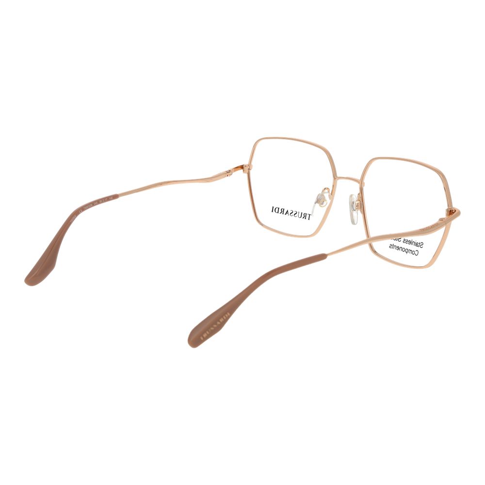 Trussardi Rose Gold Stainless Steel Glasses Women's (Frames)