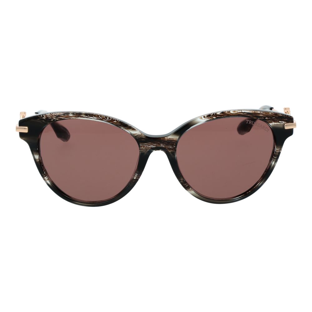Trussardi Brown Acetate Women's Sunglasses