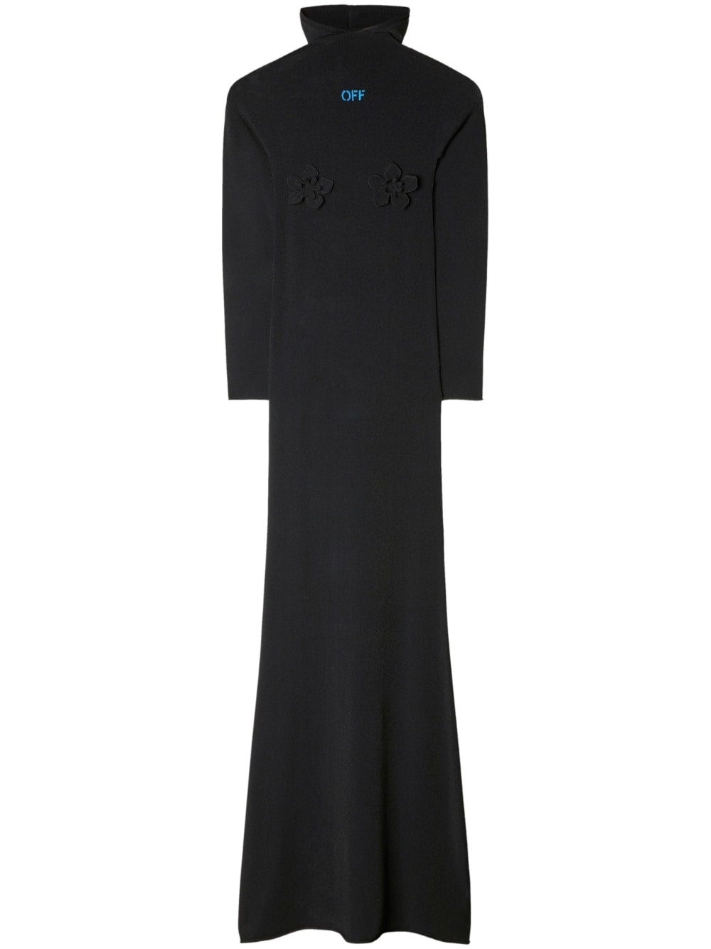 Off White Women's High-Neck Long Dress