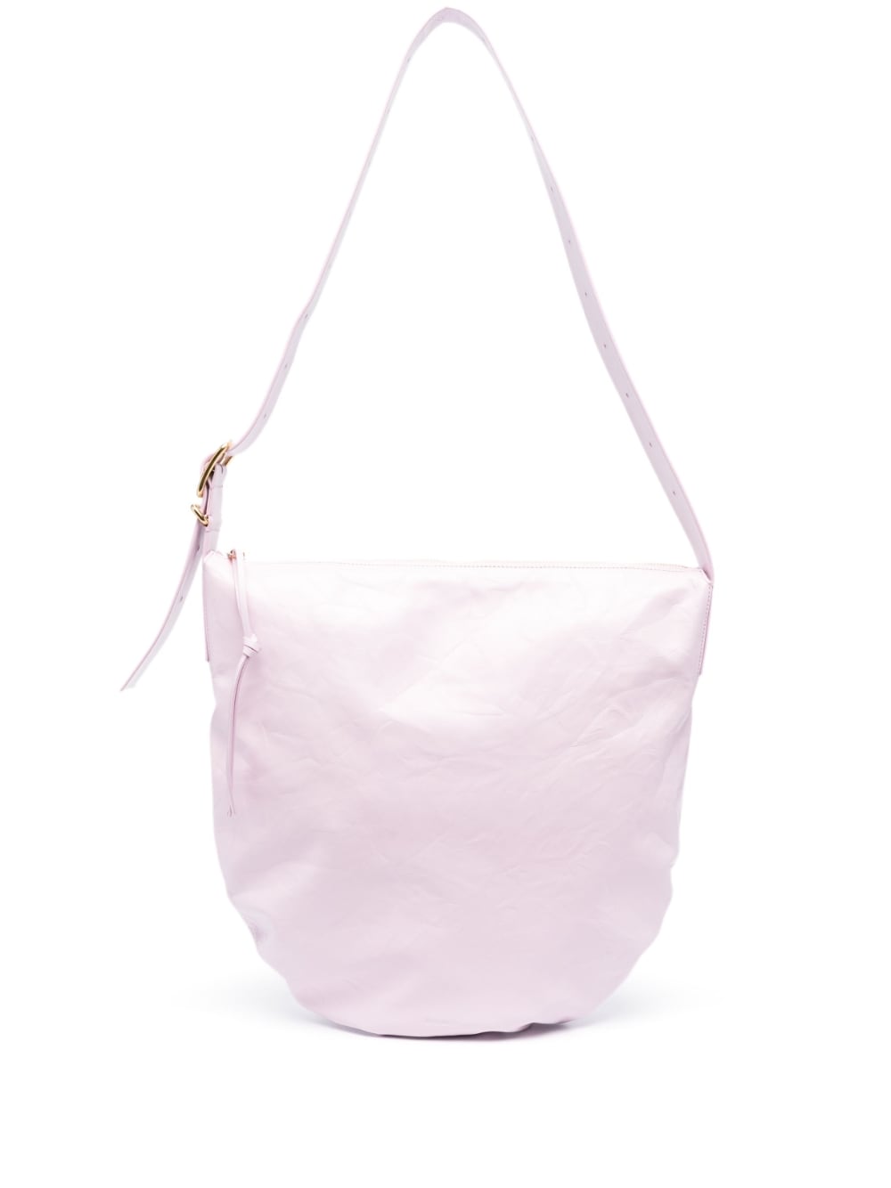 Jil Sander Women's Medium Crinkled Leather Shoulder Bag