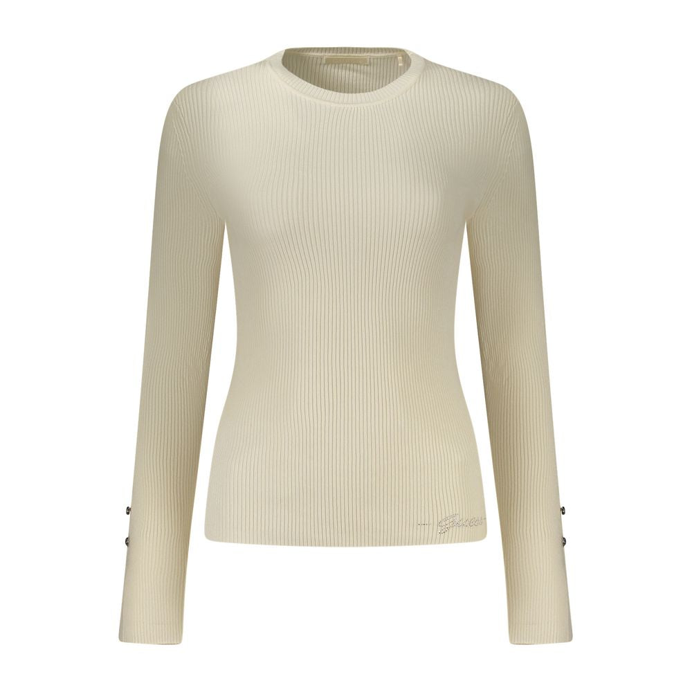 Guess Jeans Bianco Viscose Women Women's Sweater