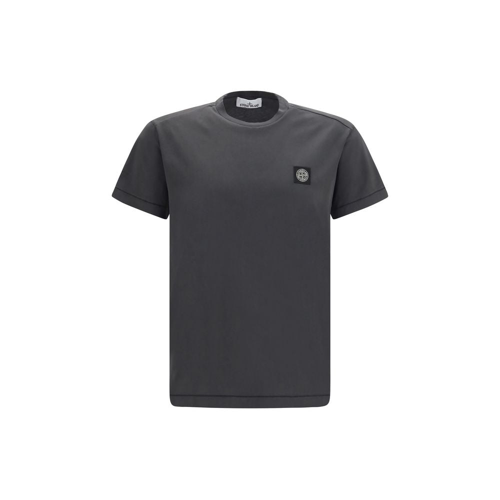 Stone Island Gray Cotton Men's T-Shirt