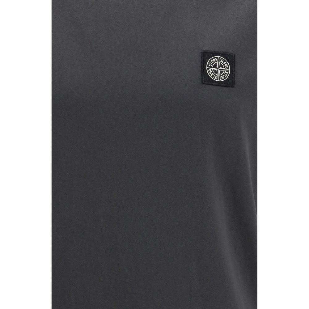 Stone Island Gray Cotton Men's T-Shirt