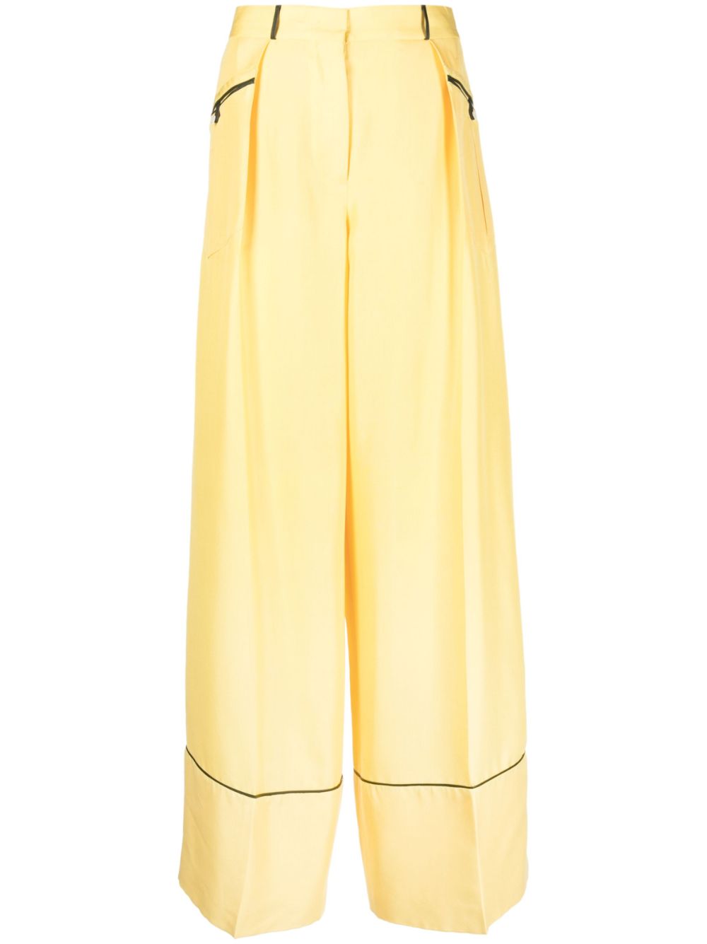 Bally Women's Silk Wide-Leg Trousers
