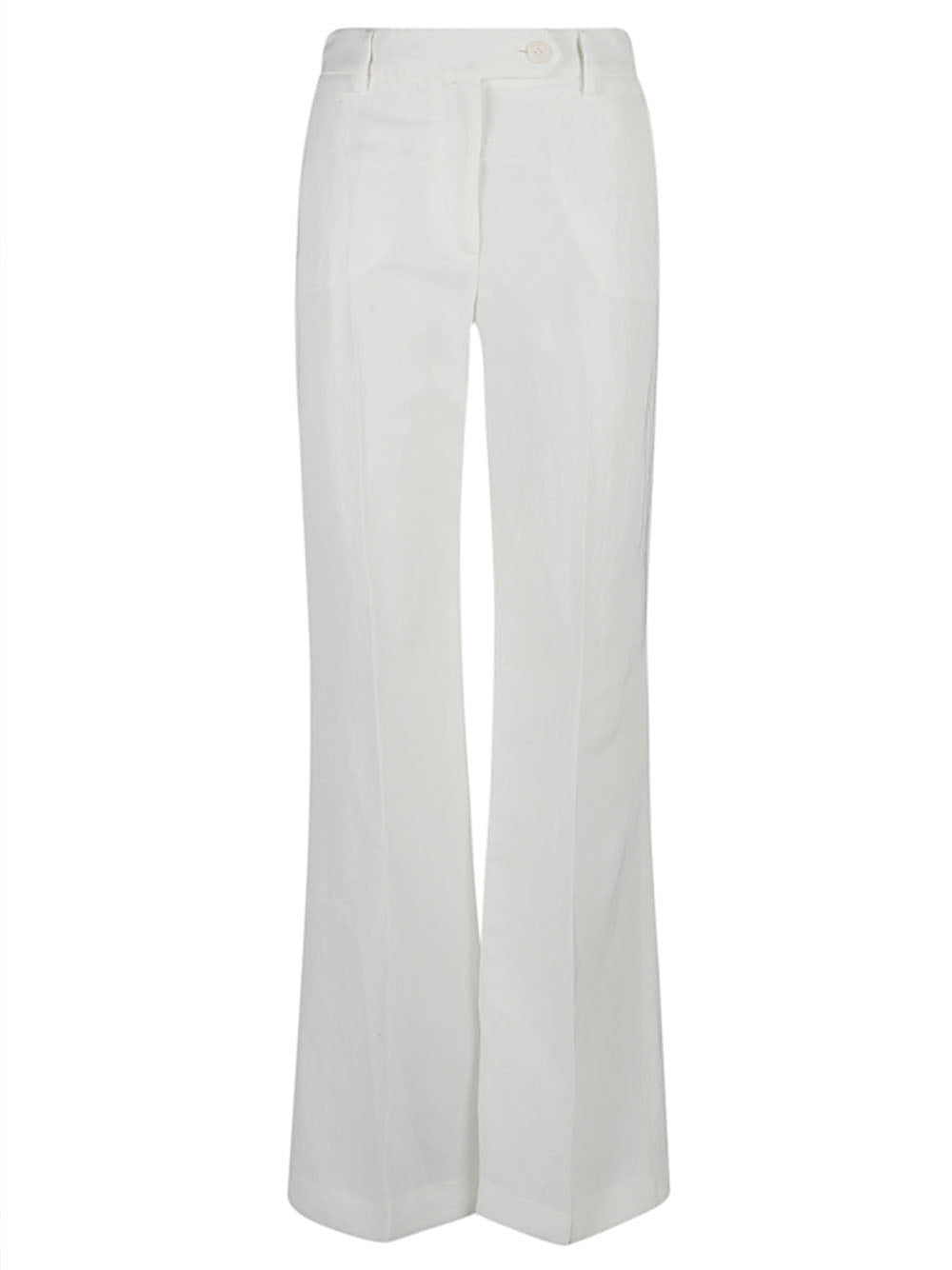 True Royal Women's Linen Flared Trousers