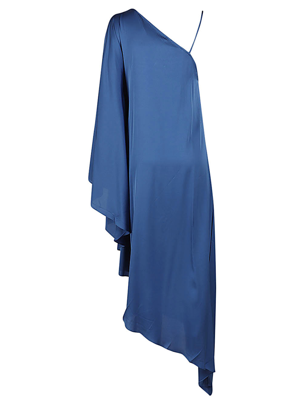 Silk95five Women's Long Asymmetrical Silk Dress