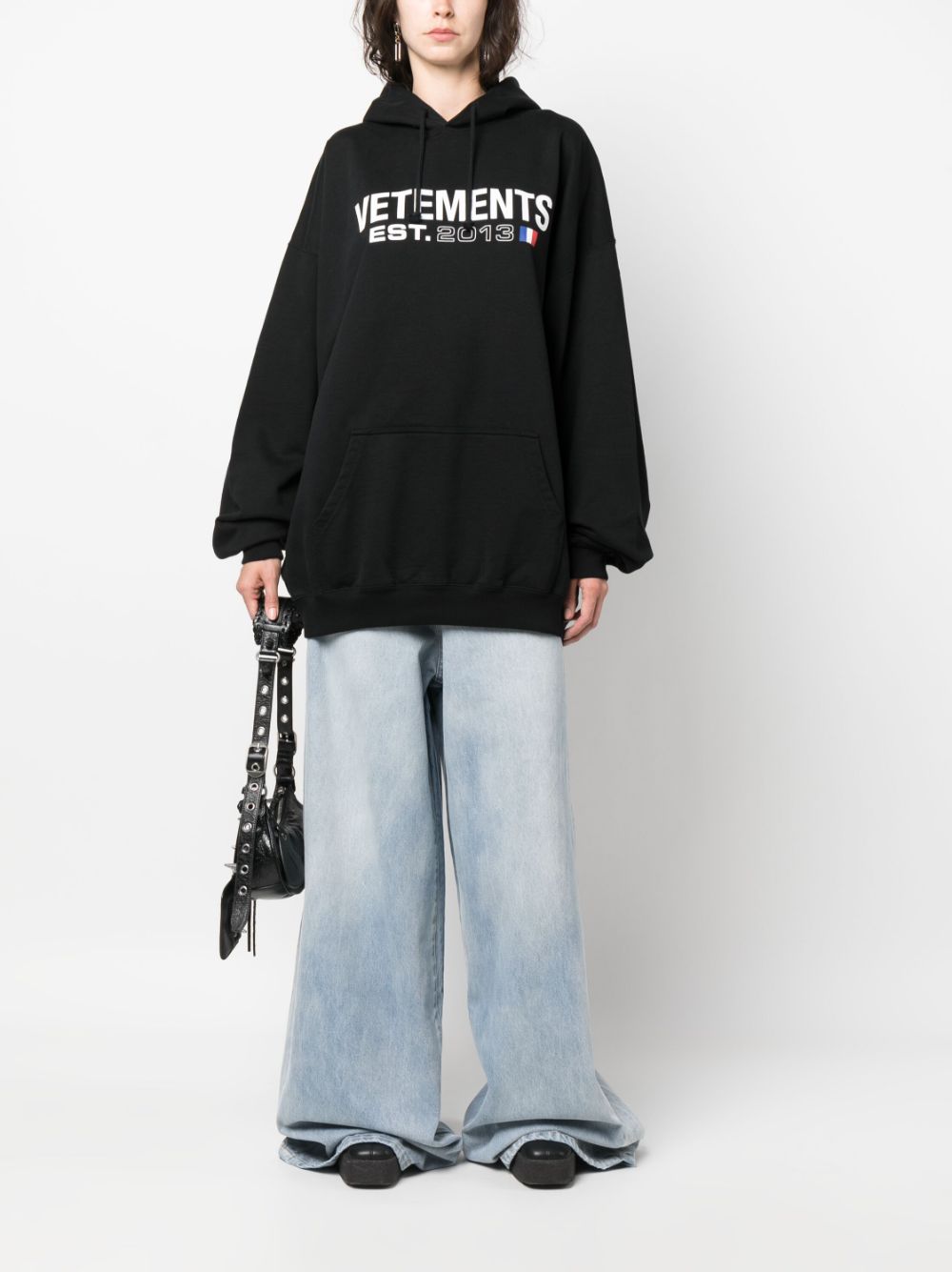 Vetements Men's Logo Cotton Hoodie