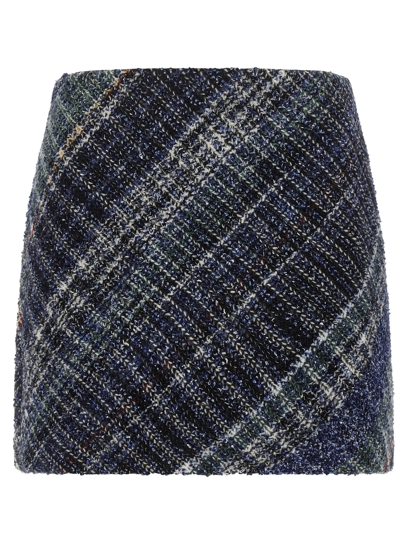 Missoni Blue Wool Long Women's Skirt