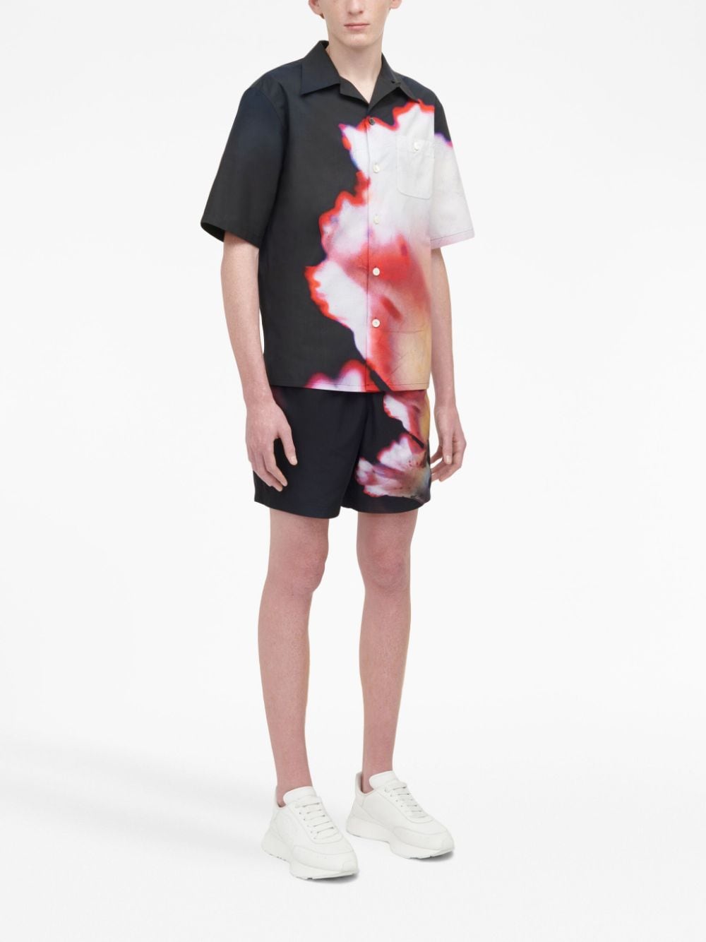 Alexander Mcqueen Men's Solarised Flower Shirt