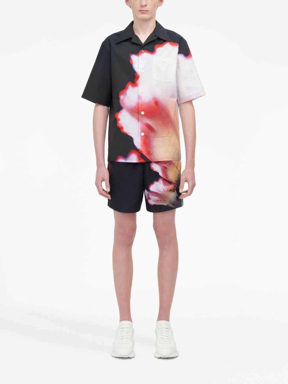 Alexander Mcqueen Men's Solarised Flower Shirt