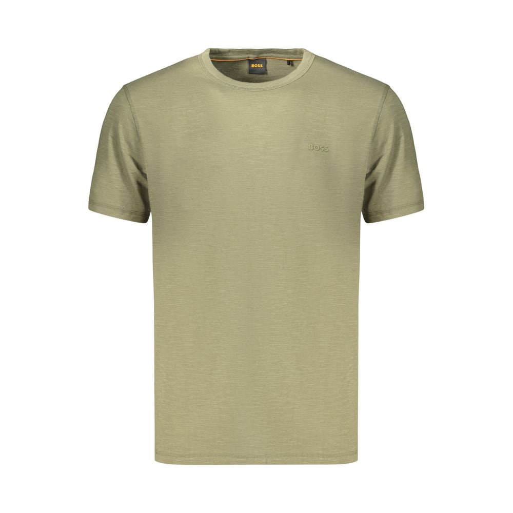 Hugo Boss Green Cotton Men's Men's T-Shirt
