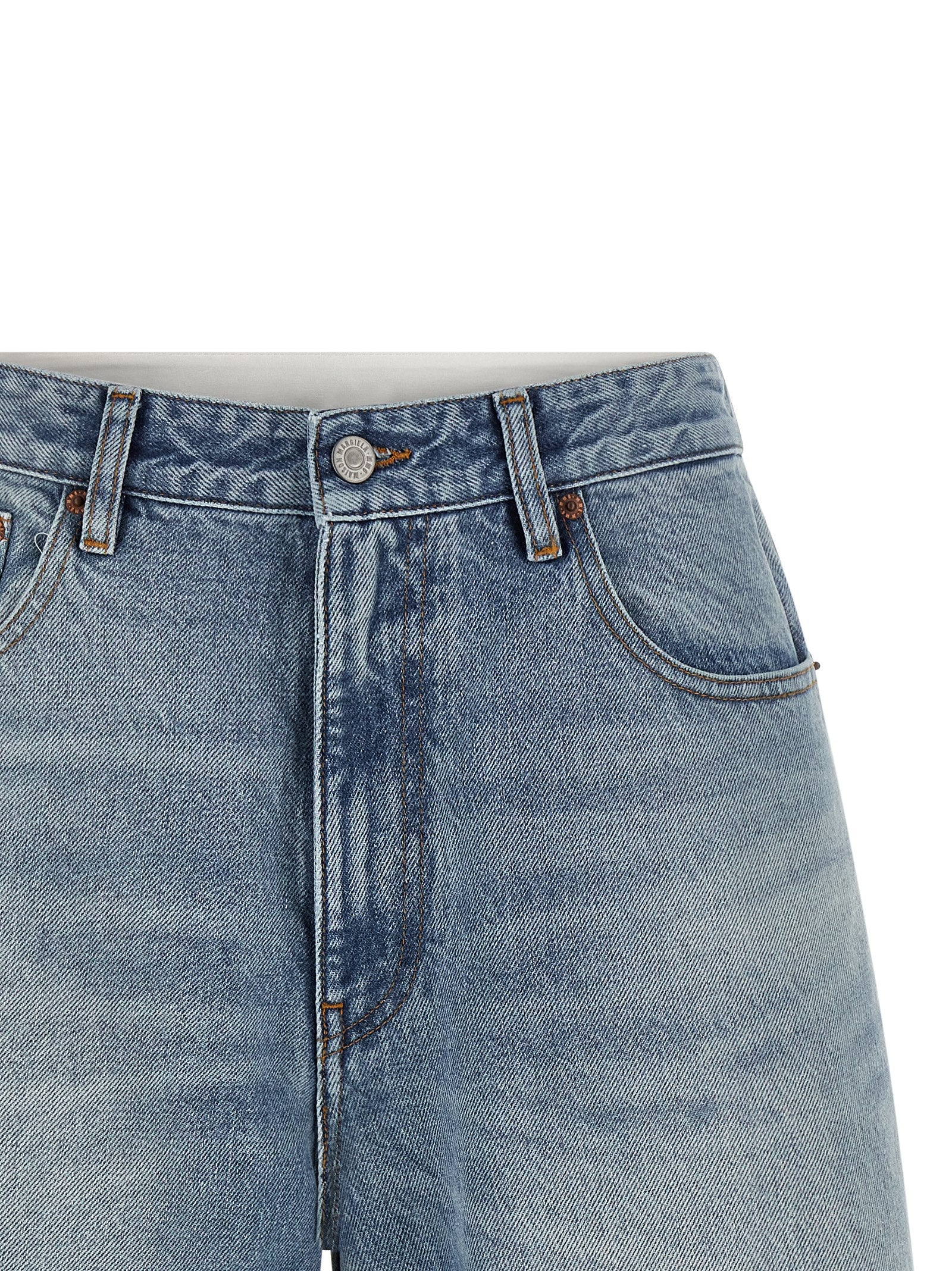 MM6 Maison Margiela Blue Cotton Bermuda Women's Shorts