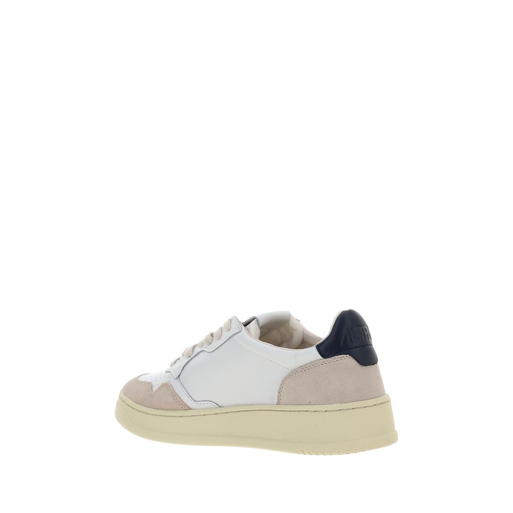 Autry White Calf Leather Bos Taurus Athletic Men's Sneakers