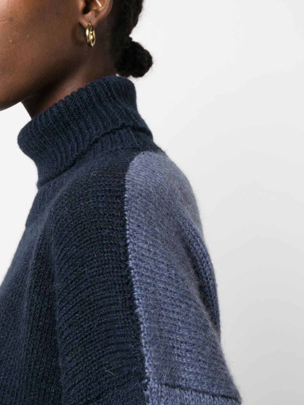 Alysi Women's Mohair Wool Turtleneck Sweater