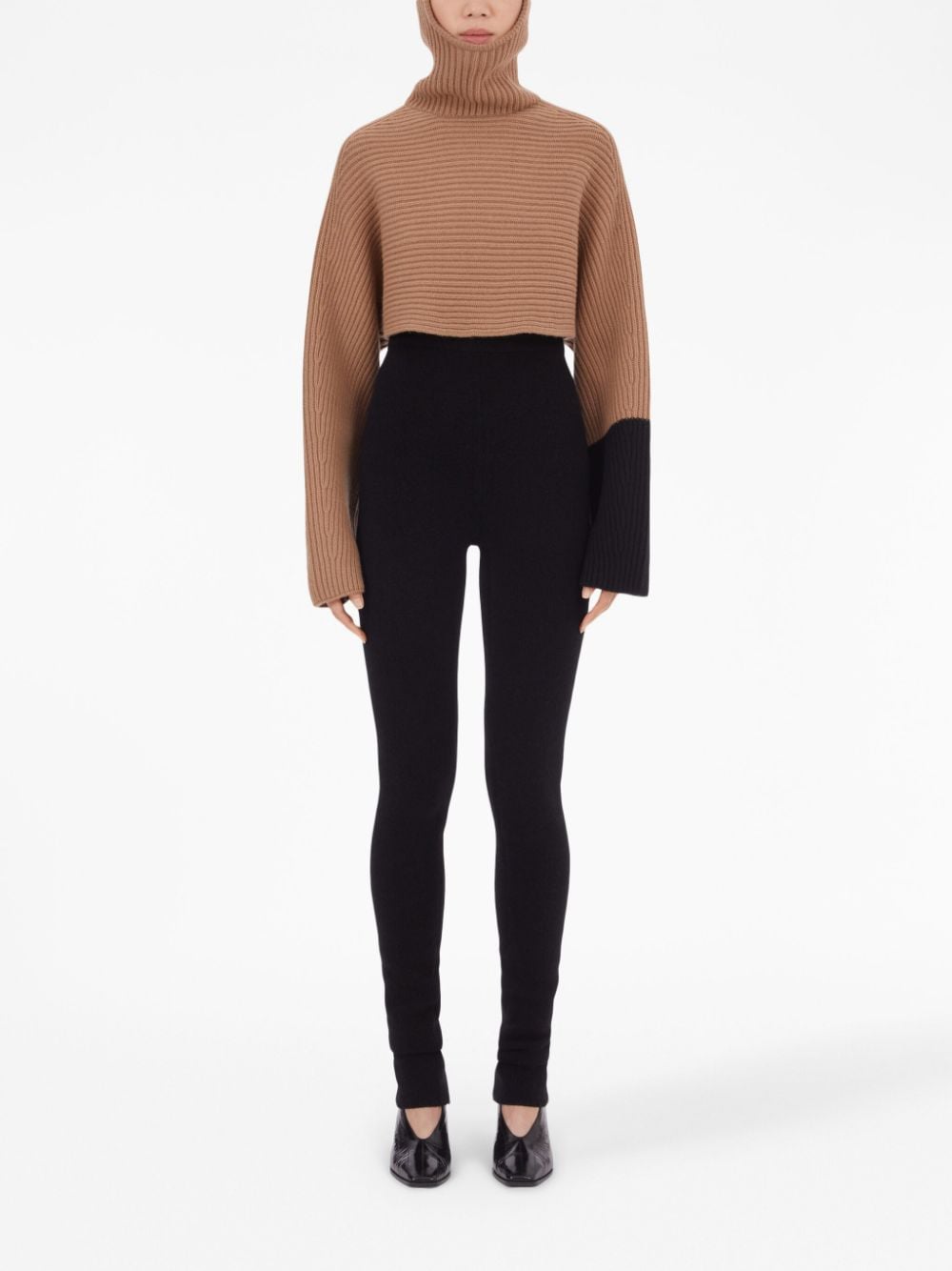 Ferragamo Women's Cashmere Cropped Hoodie