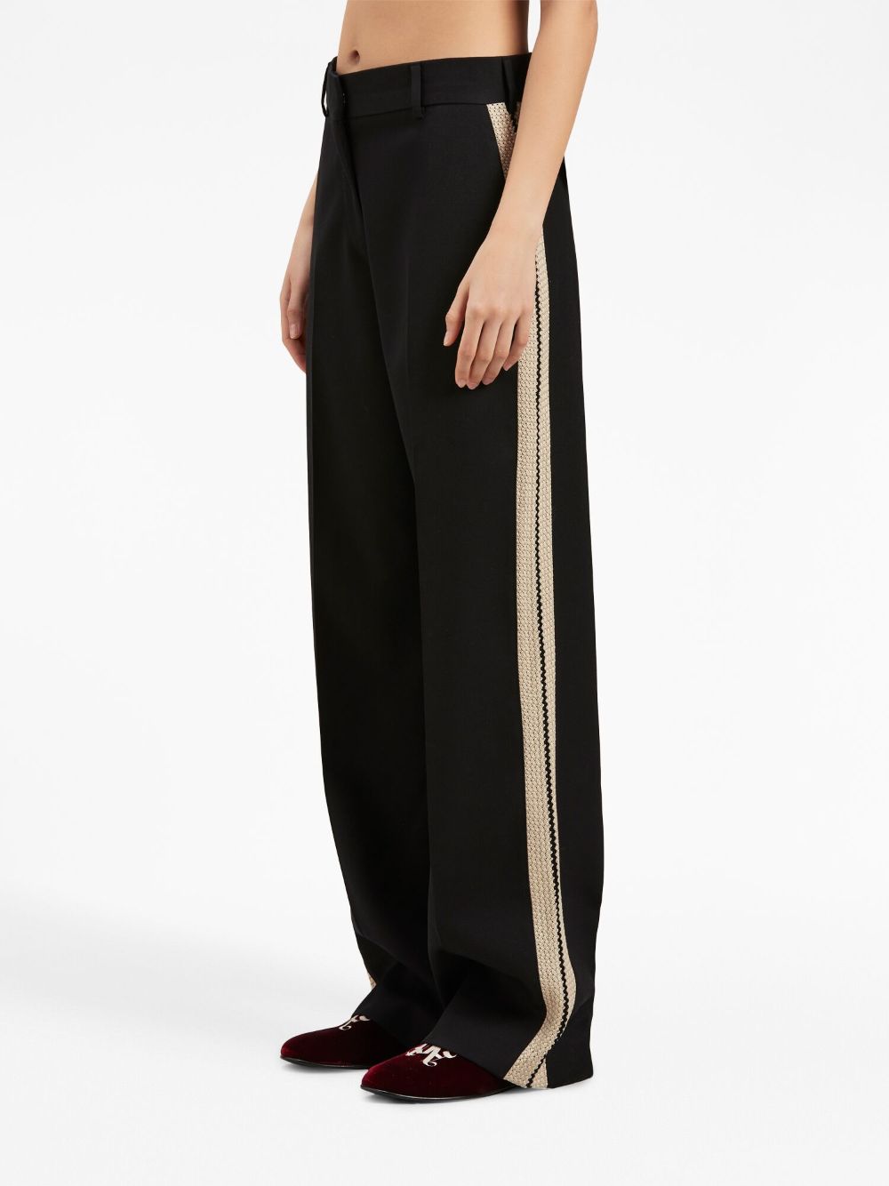 Palm Angels Women's Wool Blend Trousers