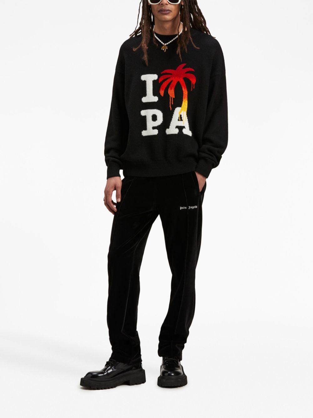 Palm Angels Men's I Love Pa Sweater