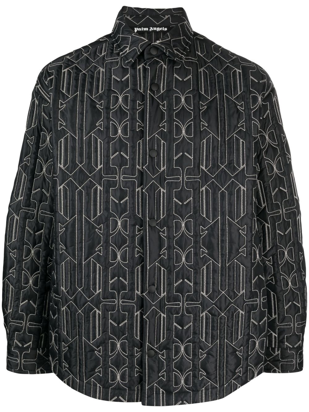 Palm Angels Men's Monogram Quilted Overshirt