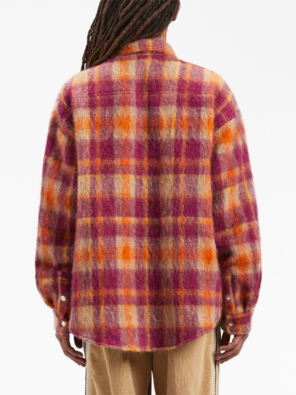 Palm Angels Men's Checked Wool Overshirt