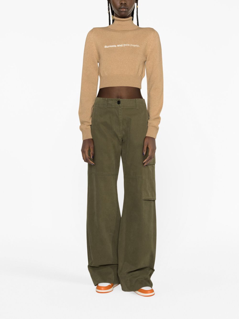 Palm Angels Women's Sweaters Camel