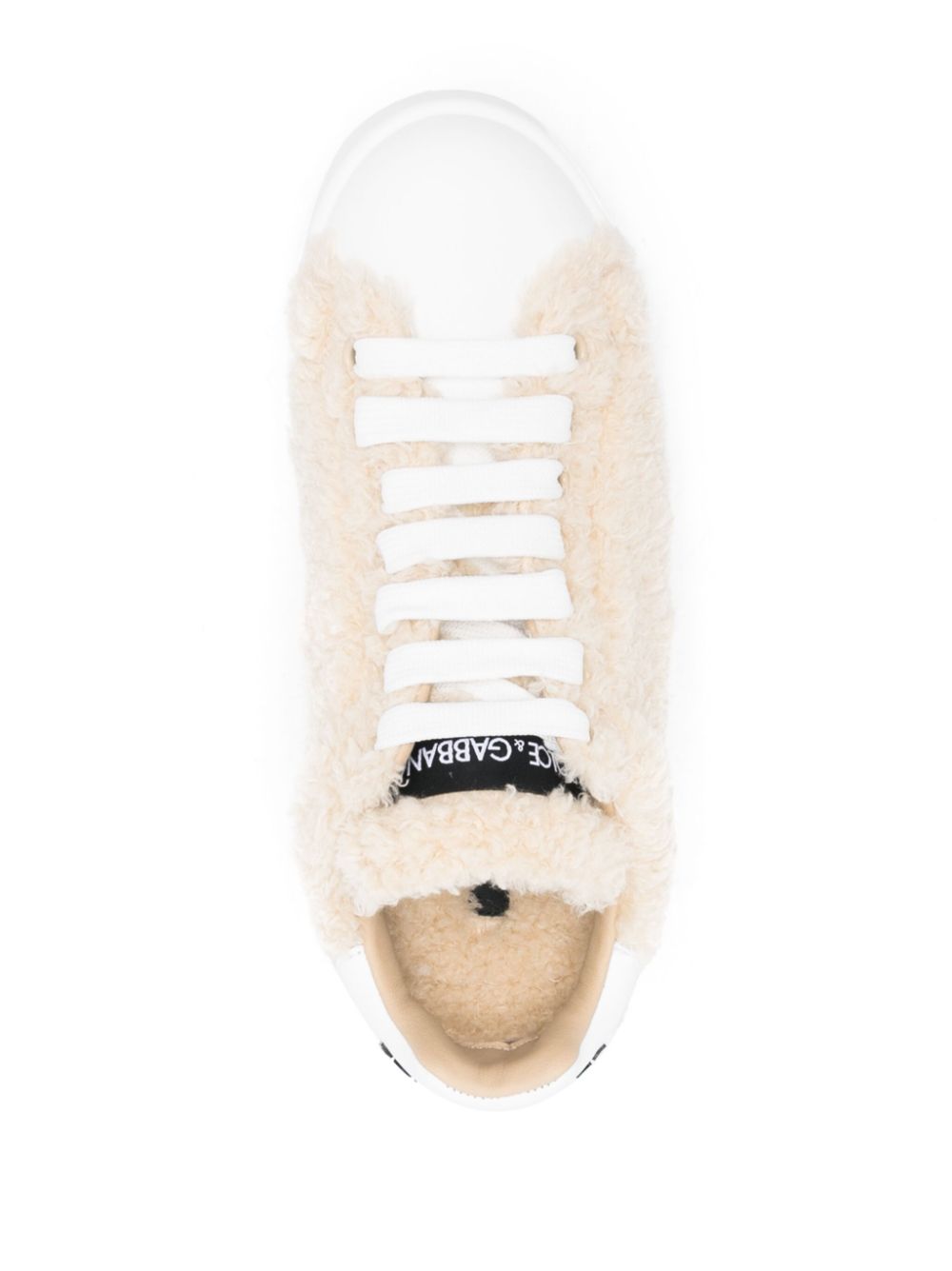 Dolce & Gabbana Women's Leather Sneakers With Embossed Logo
