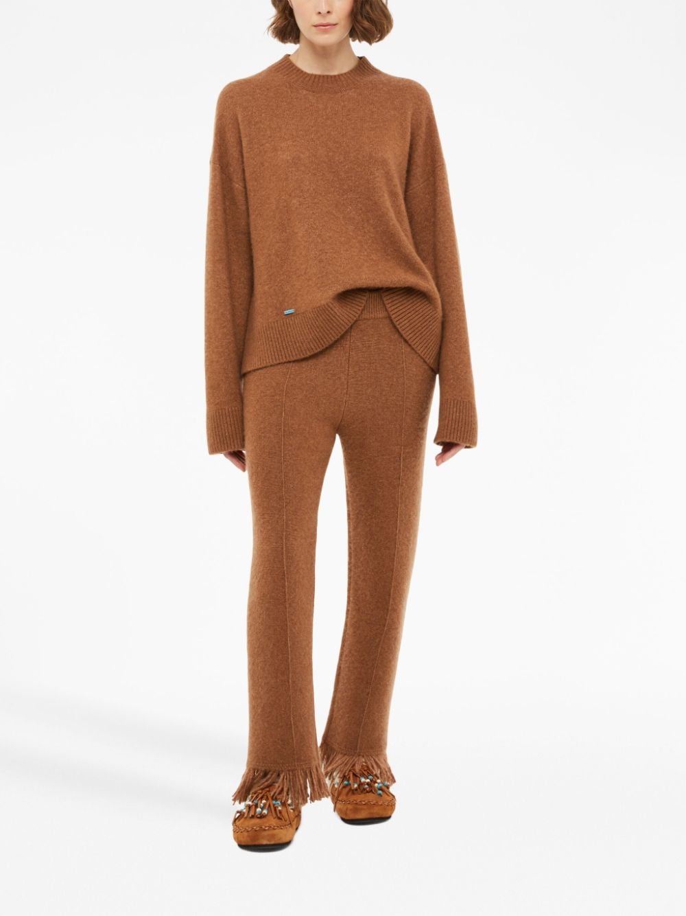 Alanui Women's Cashmere And Silk Blend Trousers