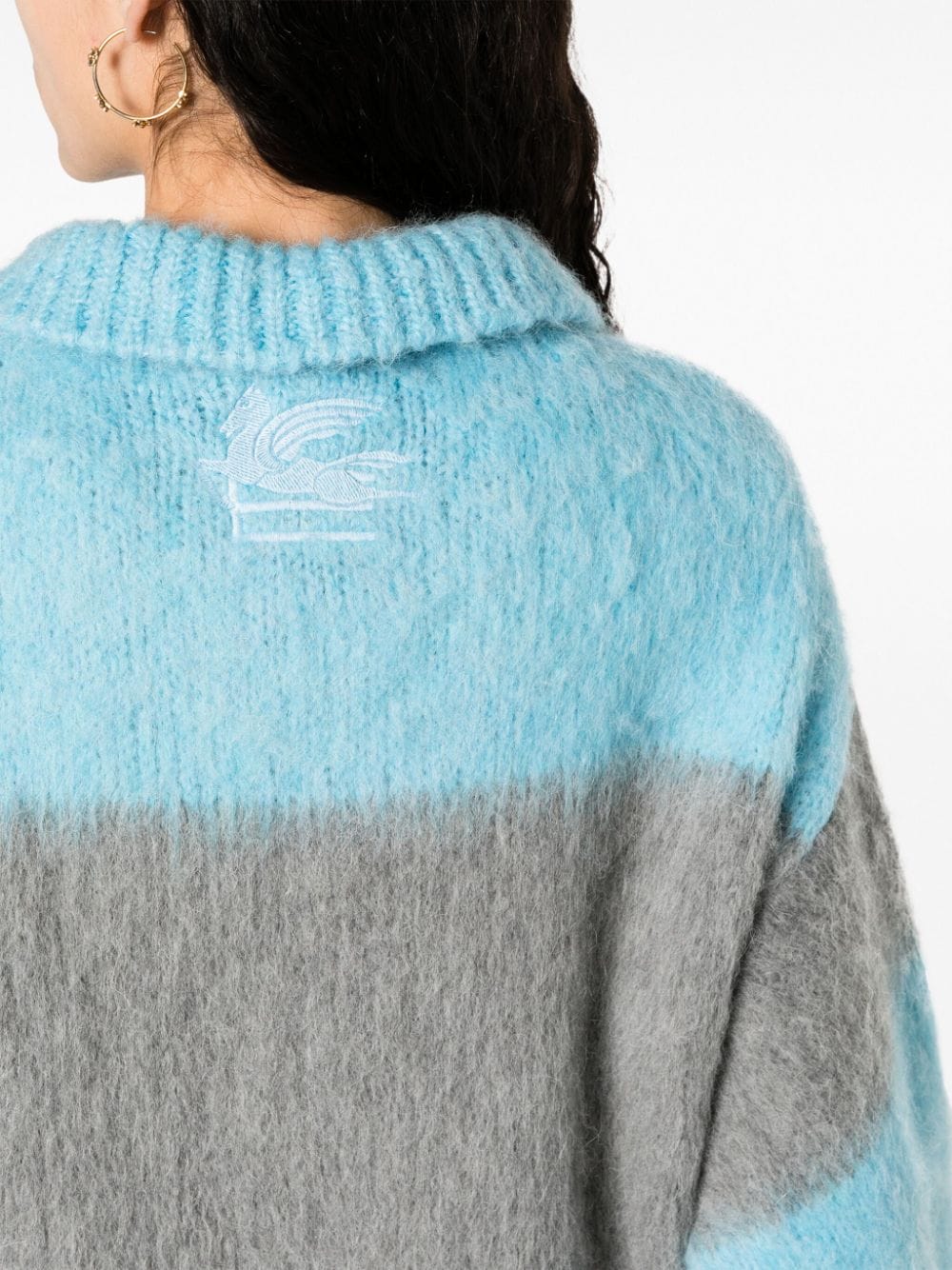 Etro Women's Fringed-Edge Sweater Minidress