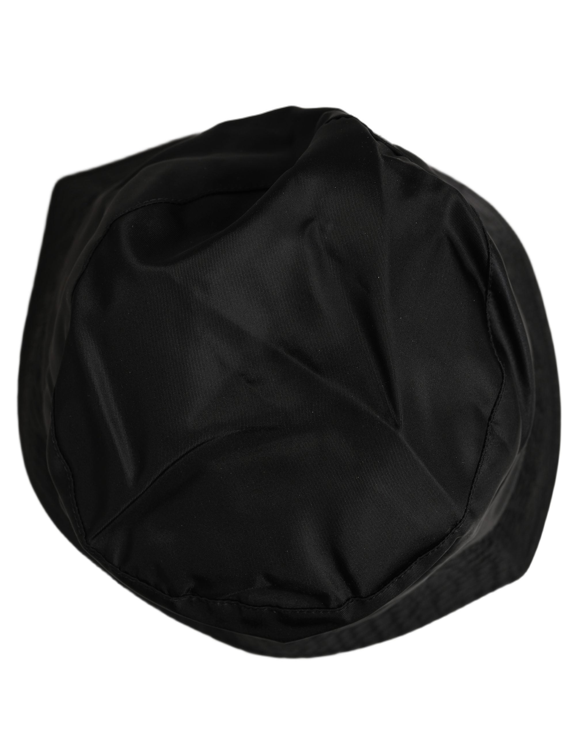 Dolce & Gabbana Men Black Nylon Wide Brim Bucket Capello Men's Hat