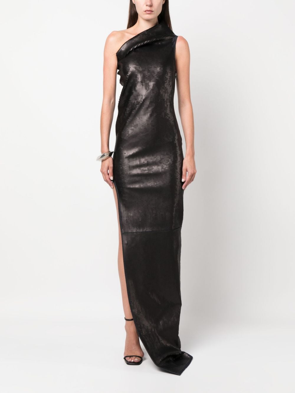Rick Owens Women's Embroidered Denim Long Dress
