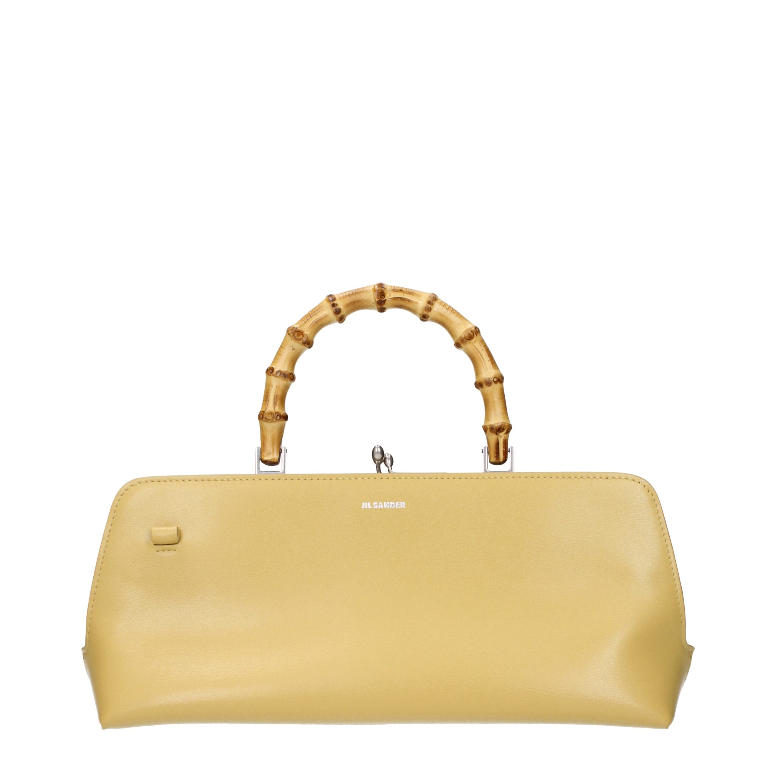 Jil Sander Yellow Leather Crossbody Women's Bag