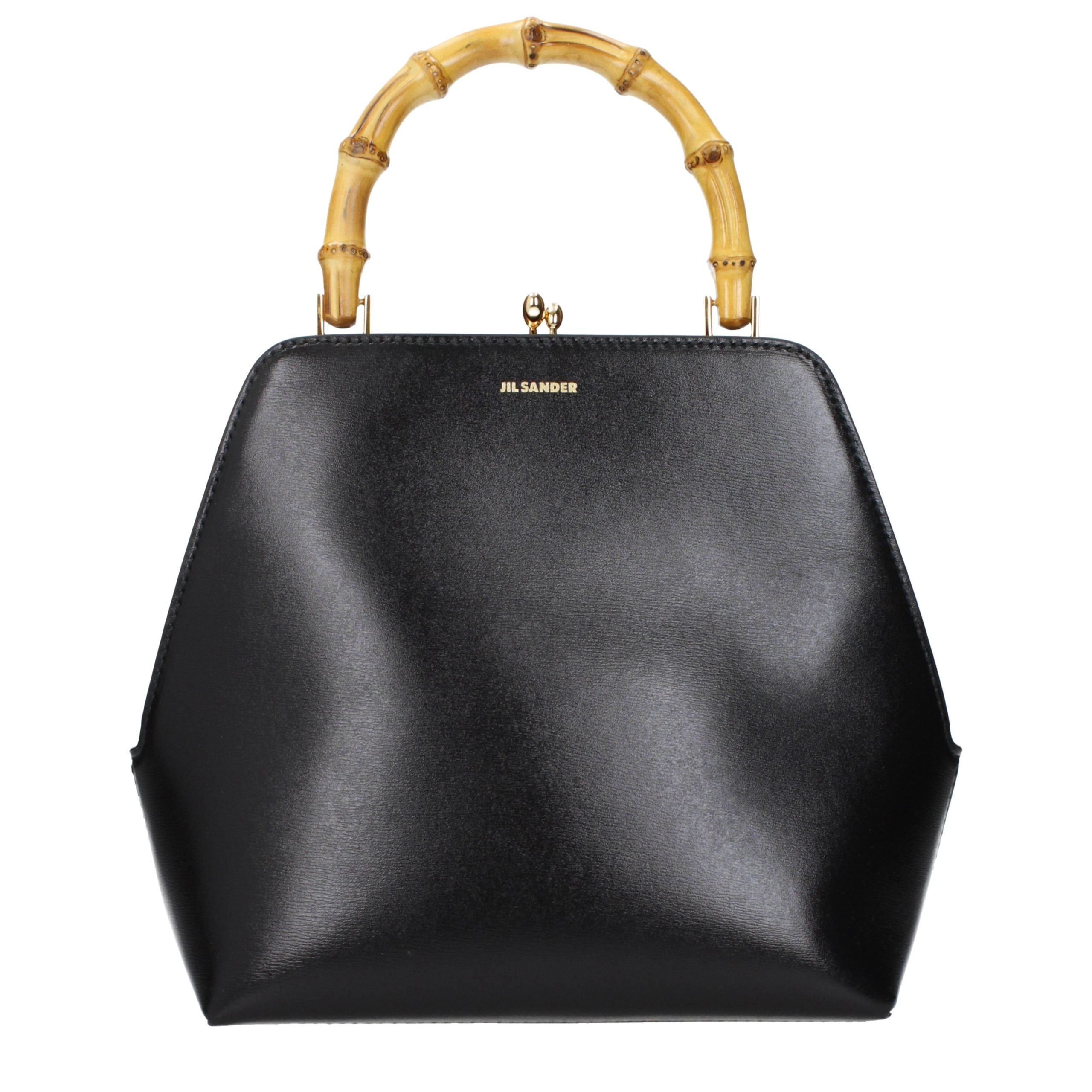 Jil Sander Black Leather Women's Handbag