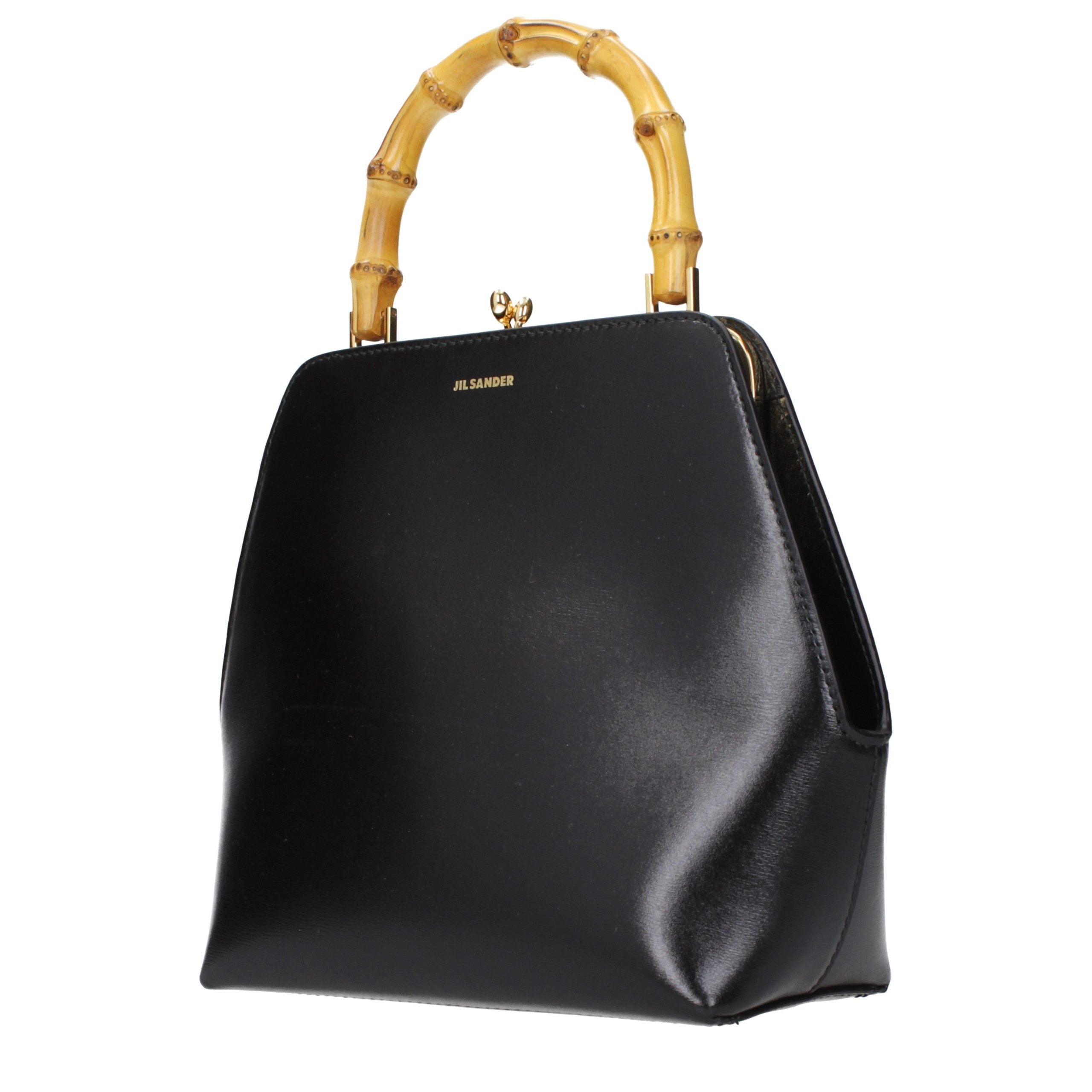 Jil Sander Black Leather Women's Handbag