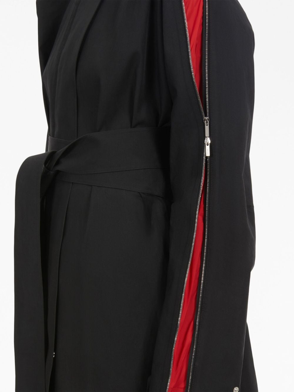 Ferragamo Women's Zip-Detail Cotton Belted Trench Coat