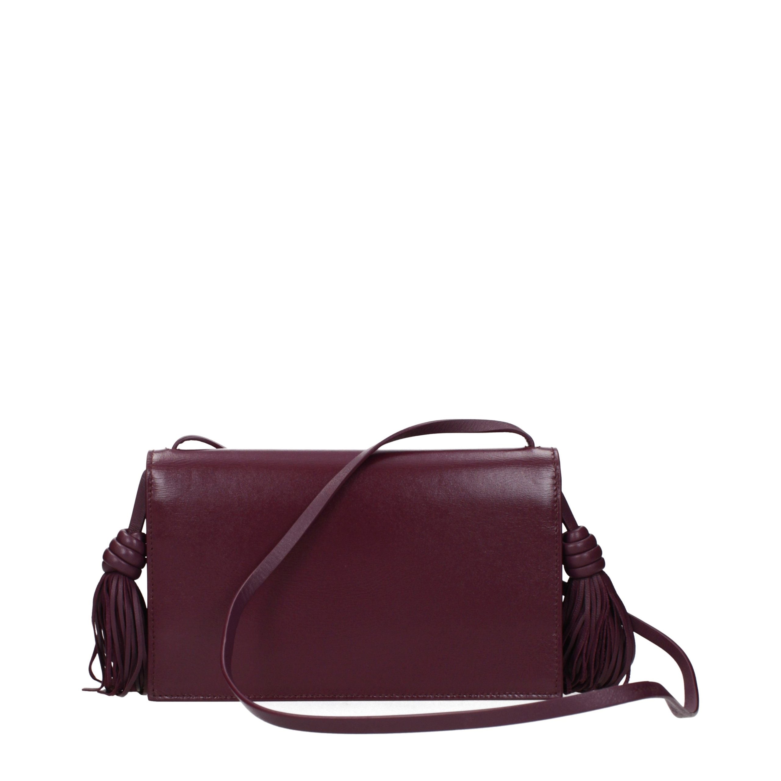 Jil Sander Red Leather Crossbody Women's Bag