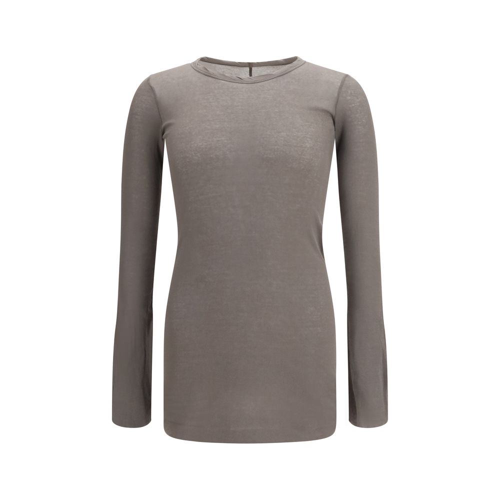 Rick Owens Brown Cotton Long Sleeve Men's T-Shirt