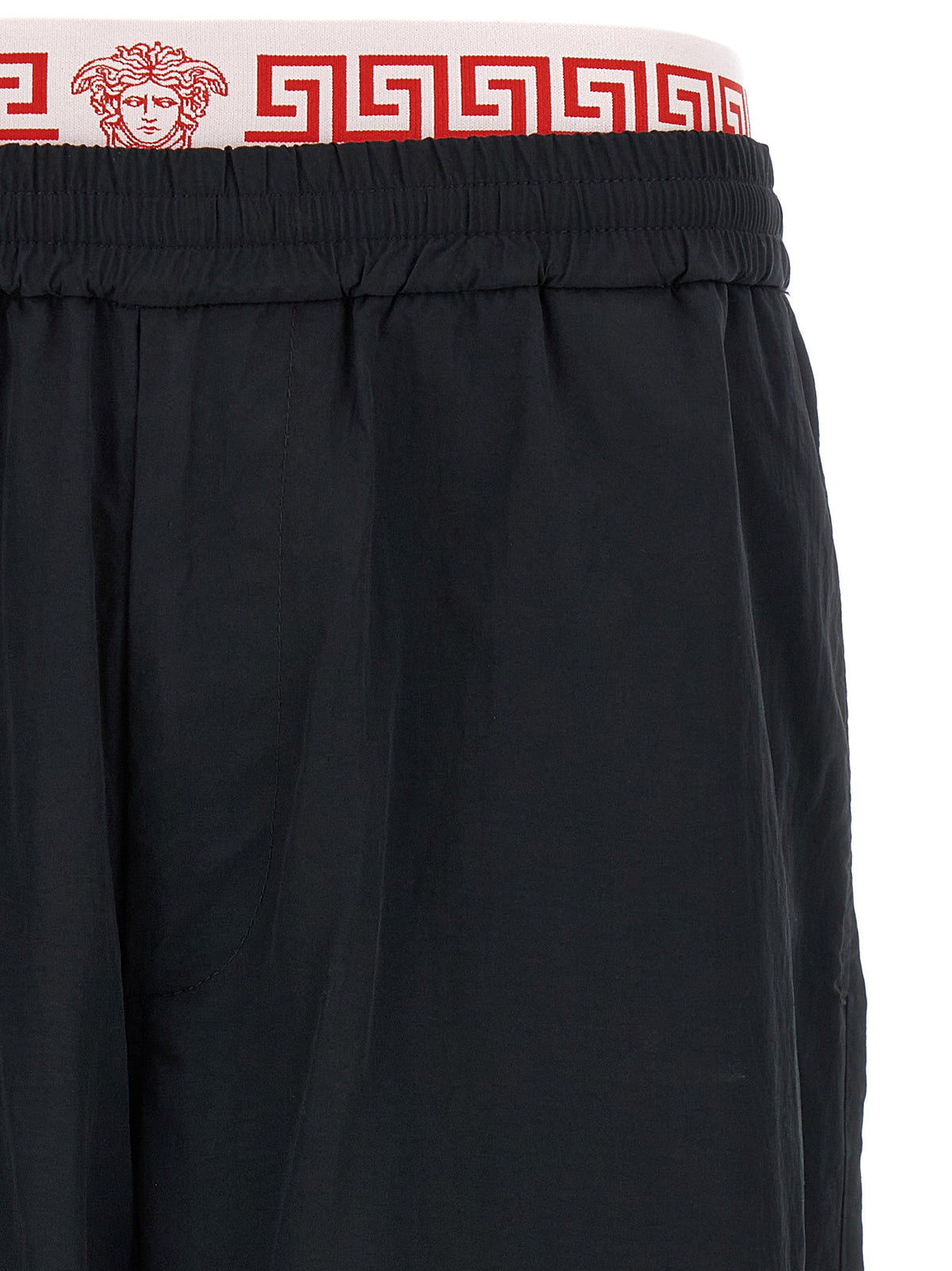 Versace Black Polyamide Joggers (Workout Men's Pants)