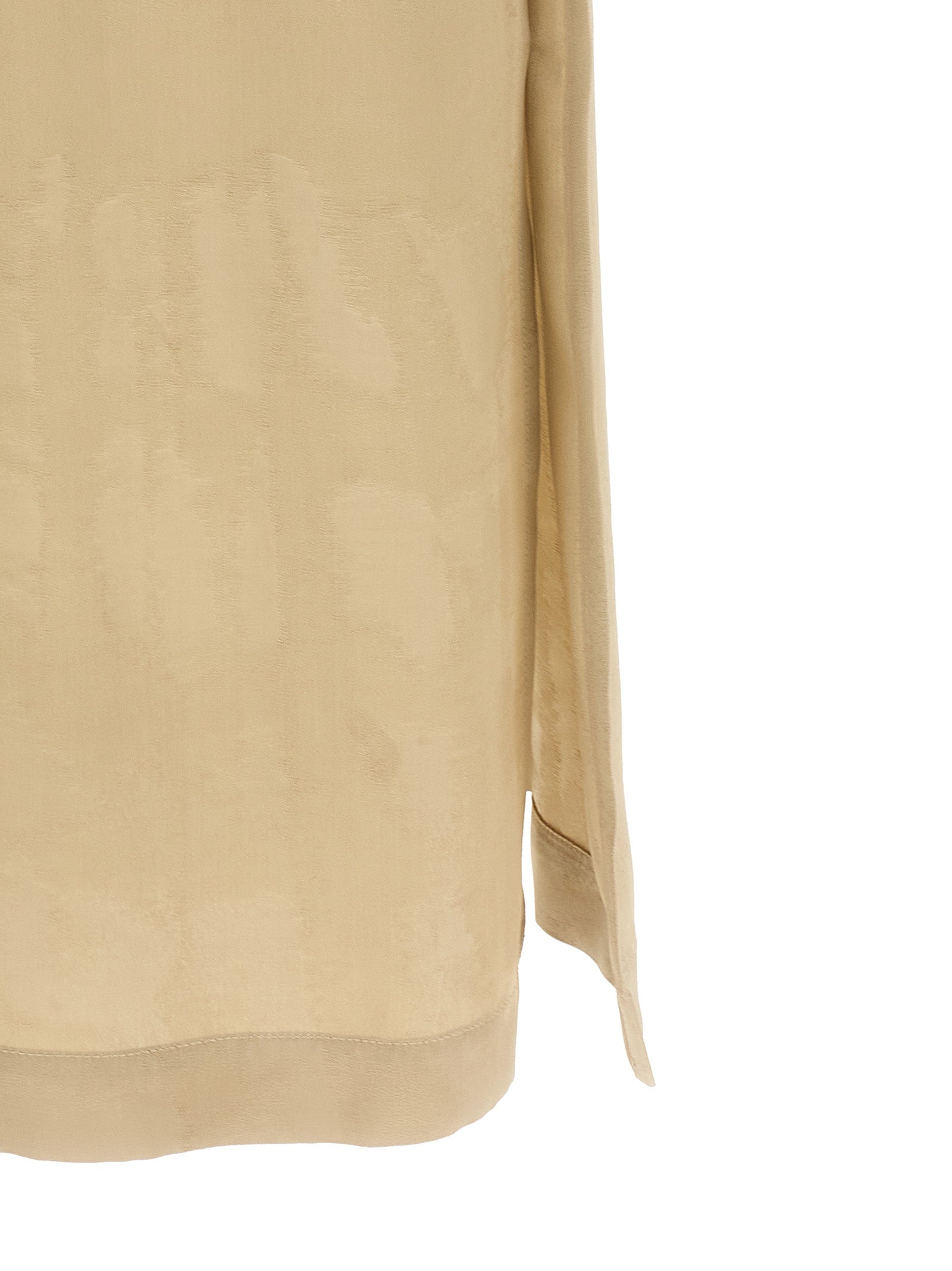 Peserico Beige Viscose Midi Women's Dress