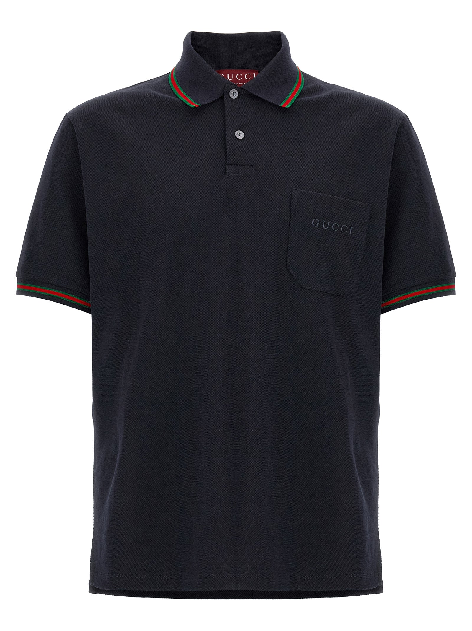 Gucci Blue Cotton Polo Men's Shirt