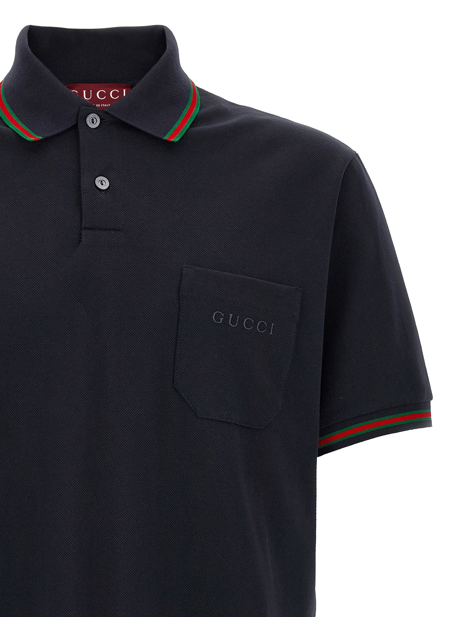 Gucci Blue Cotton Polo Men's Shirt