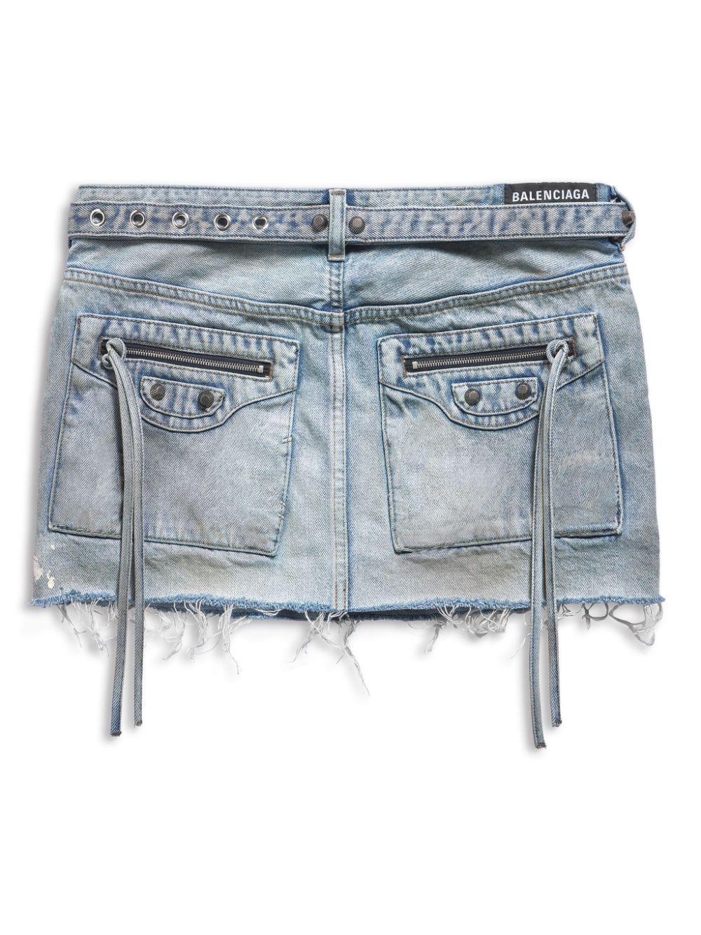 Balenciaga Women's Cagole Denim Miniskirt