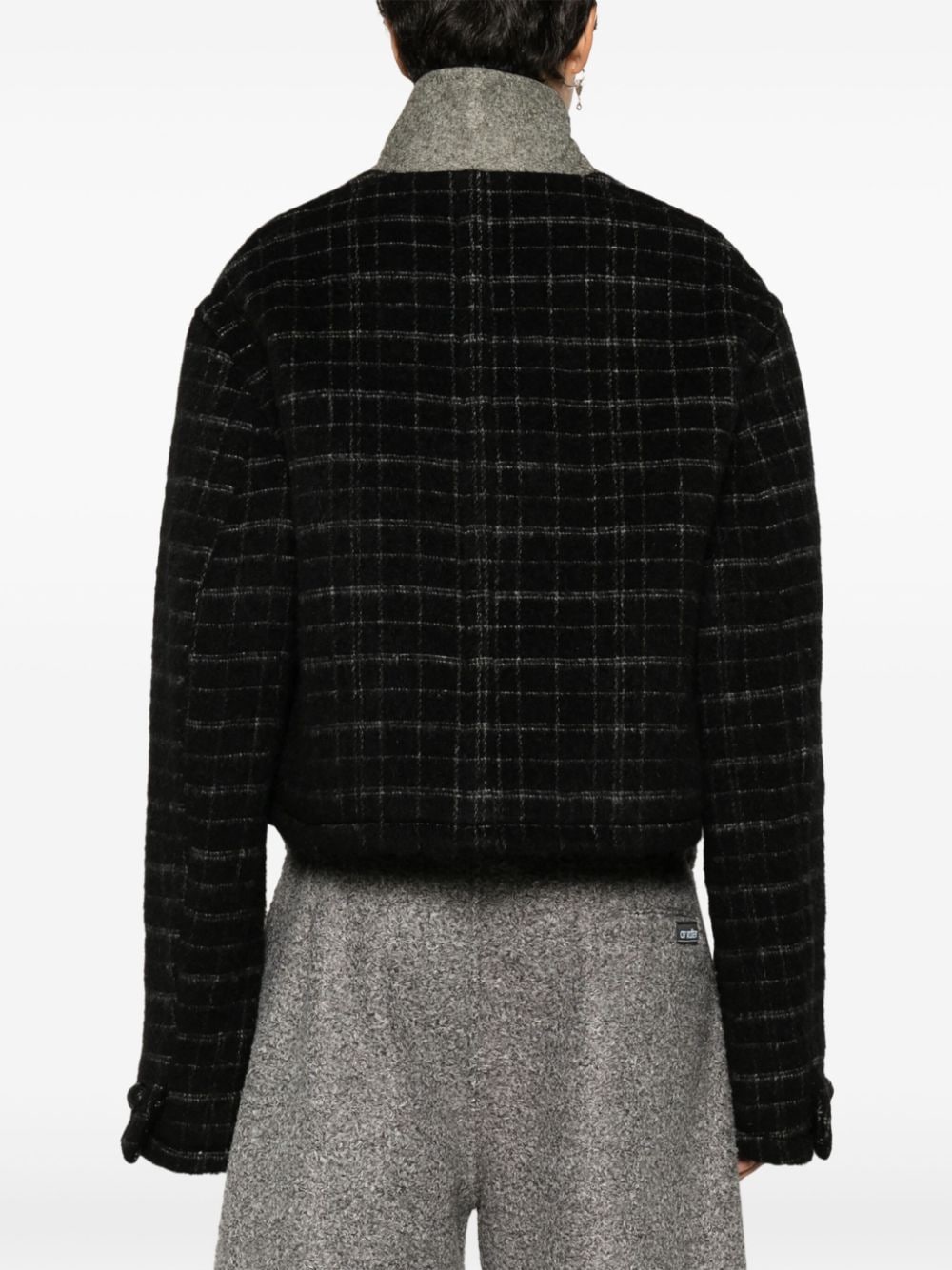 Etro Women's Checked Crop Jacket