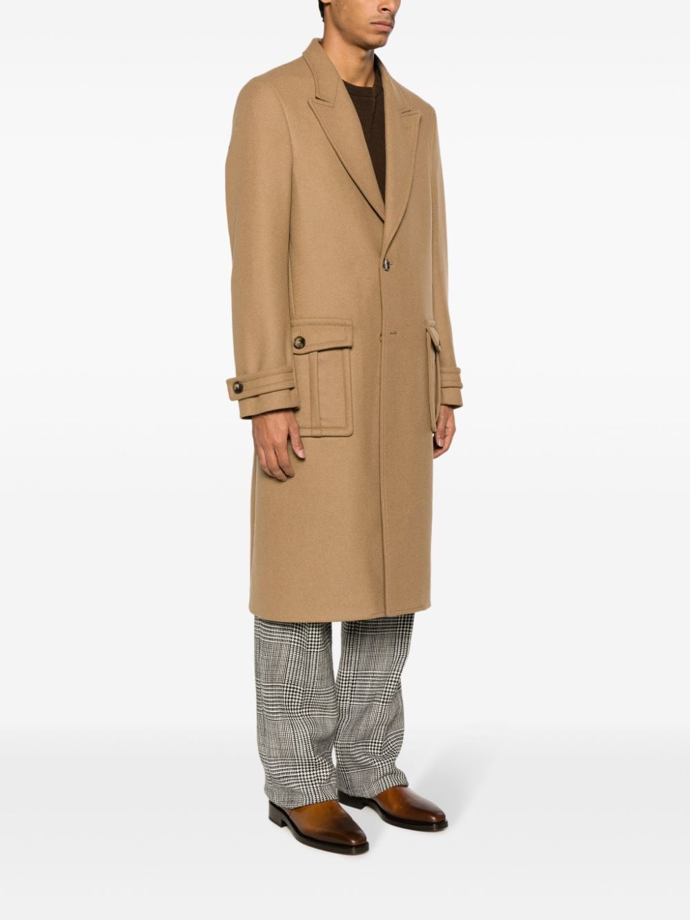 Etro Men's Single-Breasted Wool-Blend Coat