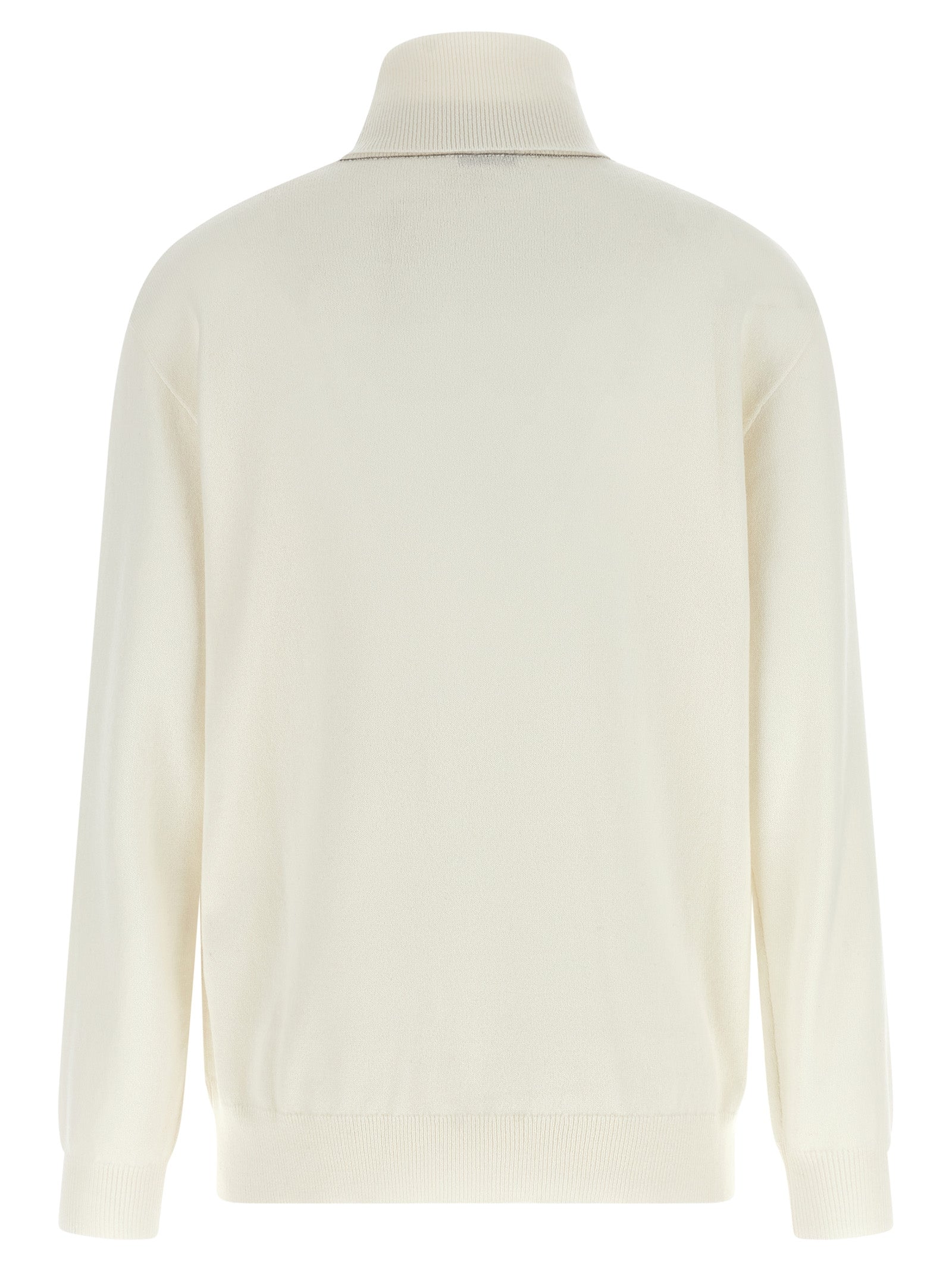 Brunello Cucinelli White Cashmere Women's Cardigan