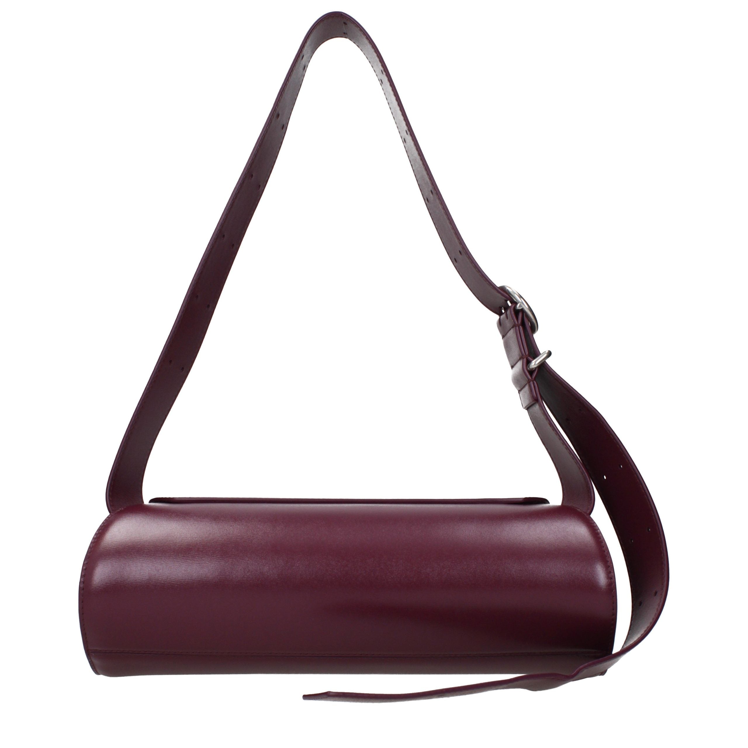 Jil Sander Red Leather Crossbody Women's Bag
