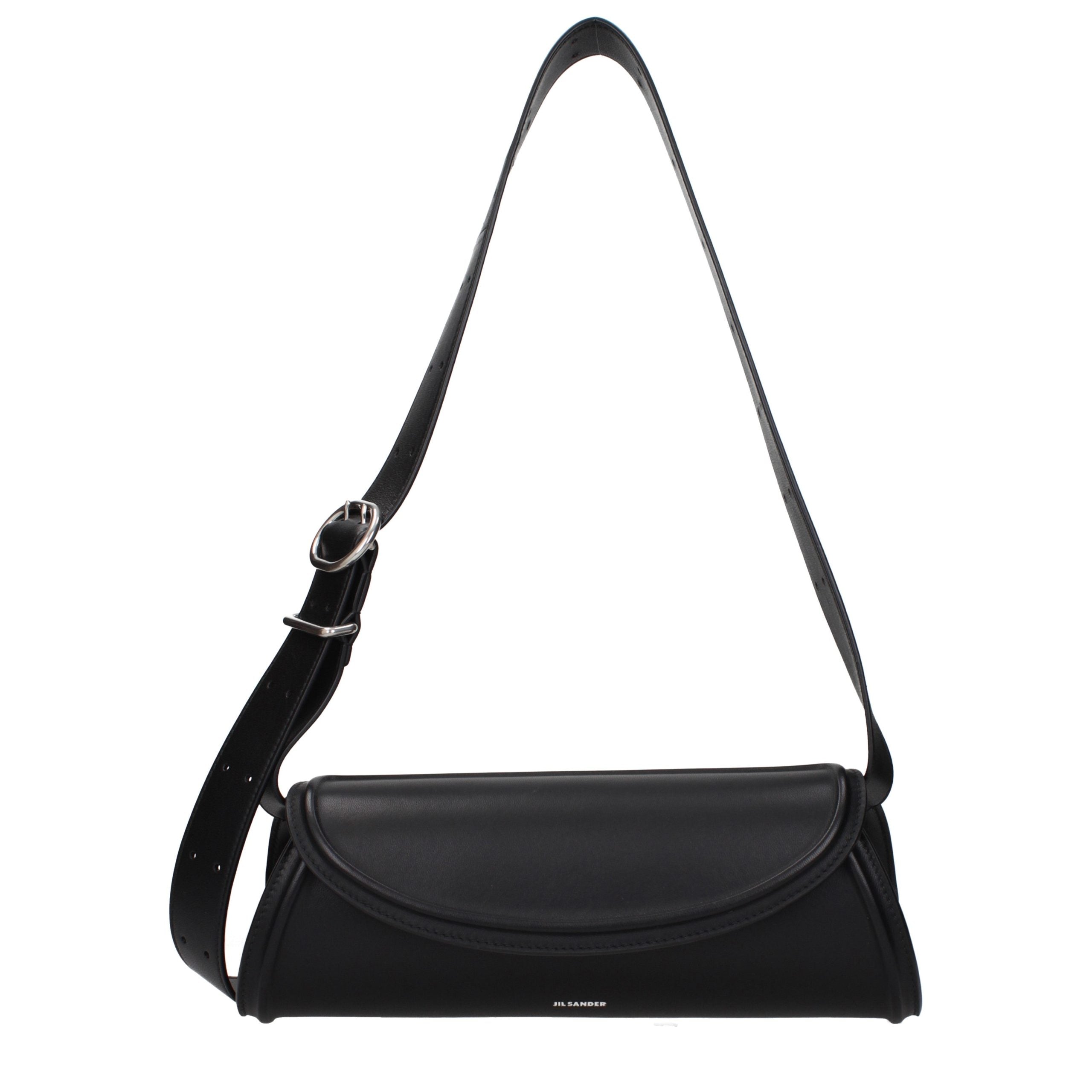 Jil Sander Black Leather Crossbody Women's Bag
