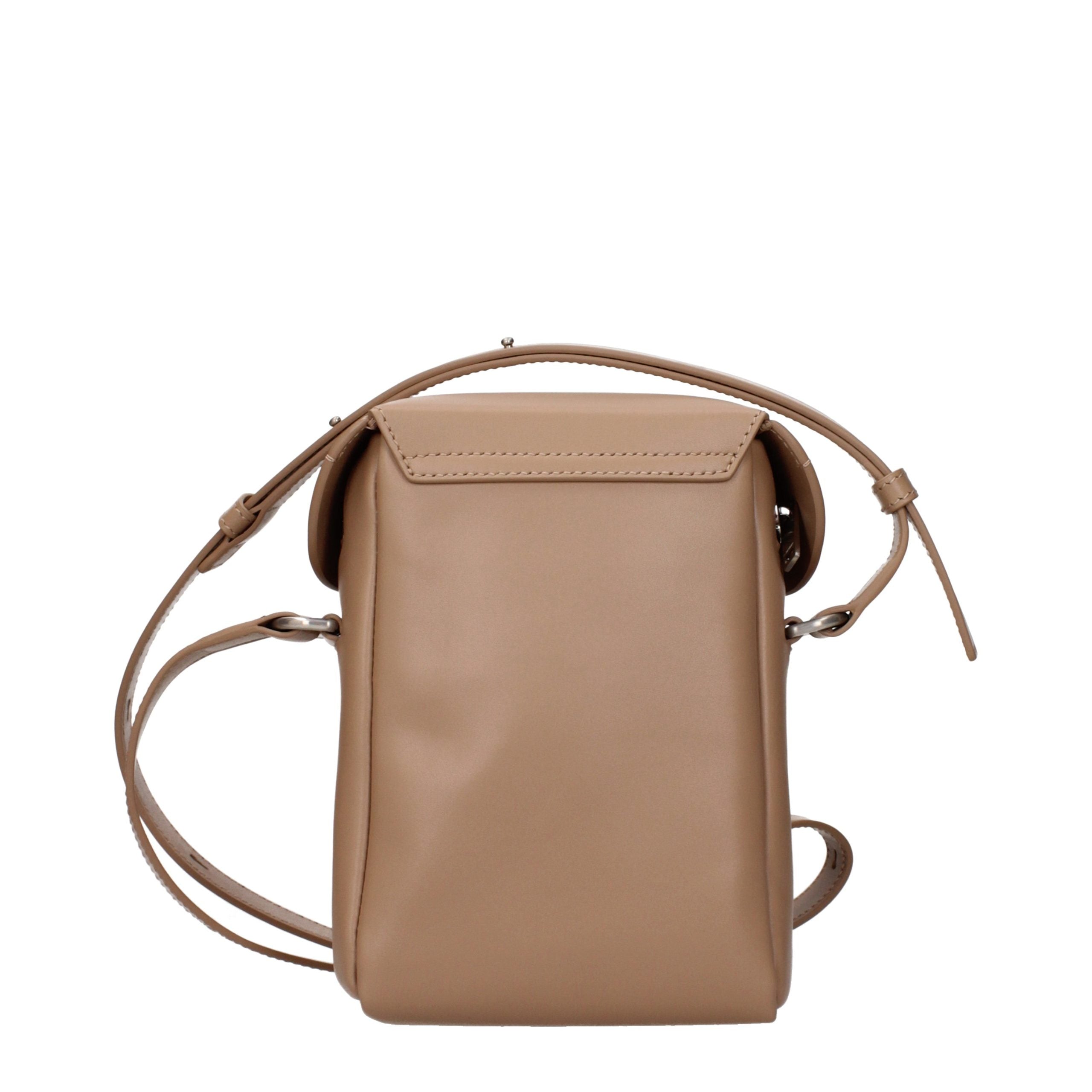 Jil Sander Brown Leather Crossbody Women's Bag